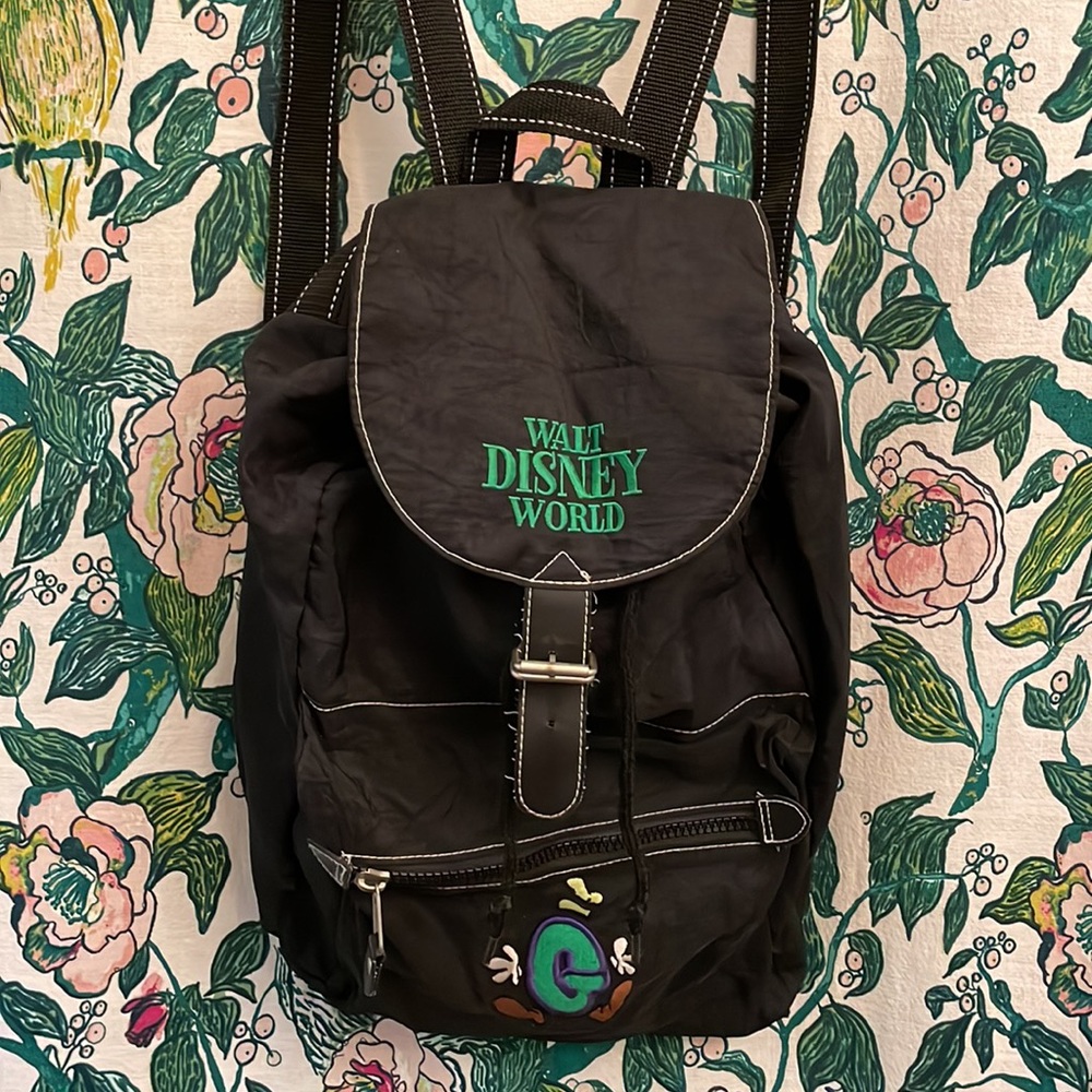 Vintage Disney Goofy Walt Disney World Backpack